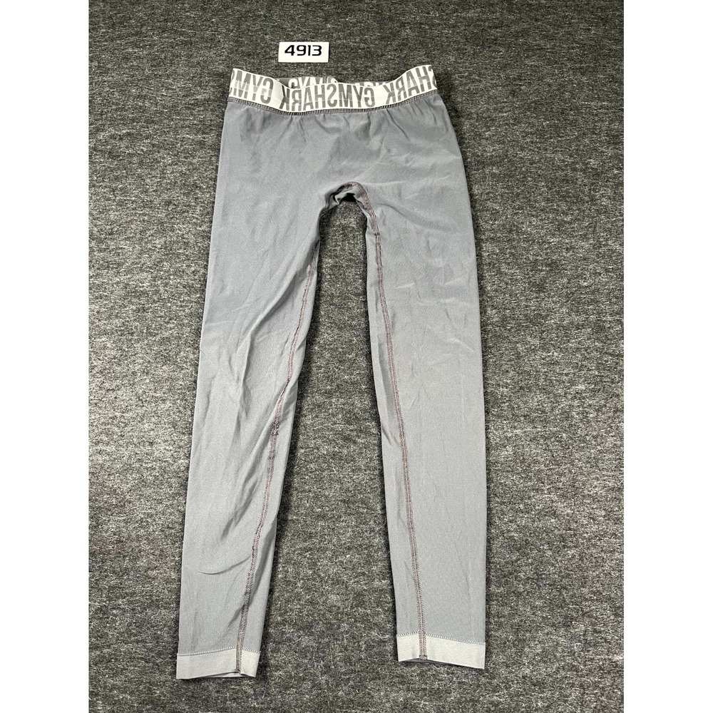 Gymshark Fit Seamless Leggings Womens 23 Gray Elastic Waist Skinny Leg Workout